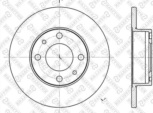 Stellox 6020-2302-SX - Тормозной диск www.autospares.lv