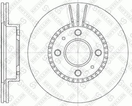 Stellox 6020-2245V-SX - Bremžu diski www.autospares.lv