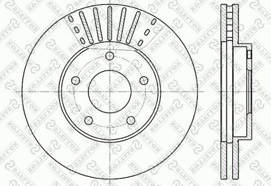 Stellox 6020-2256V-SX - Bremžu diski www.autospares.lv