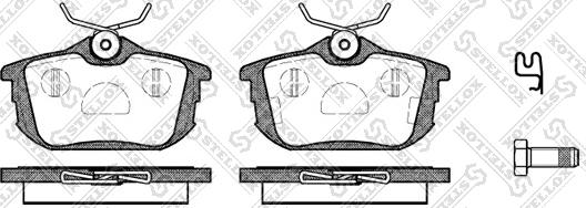 Stellox 616 002B-SX - Brake Pad Set, disc brake www.autospares.lv