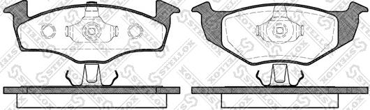 Stellox 620 010B-SX - Тормозные колодки, дисковые, комплект www.autospares.lv