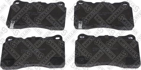 Stellox 677 032B-SX - Brake Pad Set, disc brake www.autospares.lv