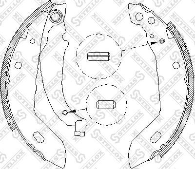 Stellox 094 100-SX - Bremžu loku komplekts autospares.lv