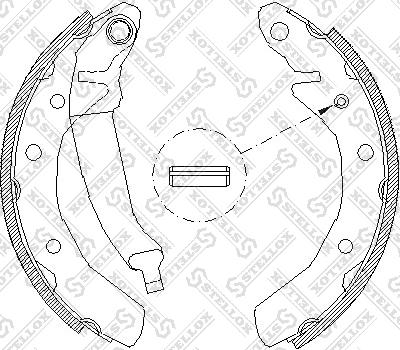 Stellox 097 100-SX - Bremžu loku komplekts www.autospares.lv