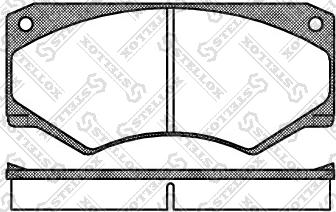 Stellox 058 000B-SX - Bremžu uzliku kompl., Disku bremzes autospares.lv