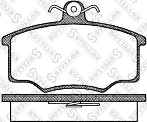 Stellox 057 000-SX - Тормозные колодки, дисковые, комплект www.autospares.lv