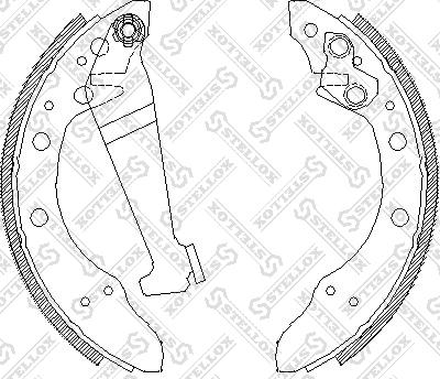 Stellox 057 100-SX - Brake Shoe Set www.autospares.lv