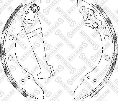 Stellox 057 101-SX - Brake Shoe Set www.autospares.lv