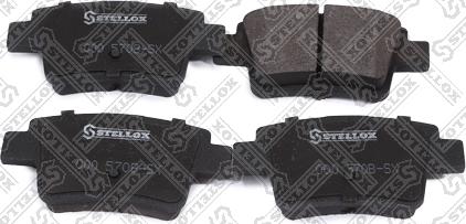 Stellox 000 570B-SX - Тормозные колодки, дисковые, комплект www.autospares.lv