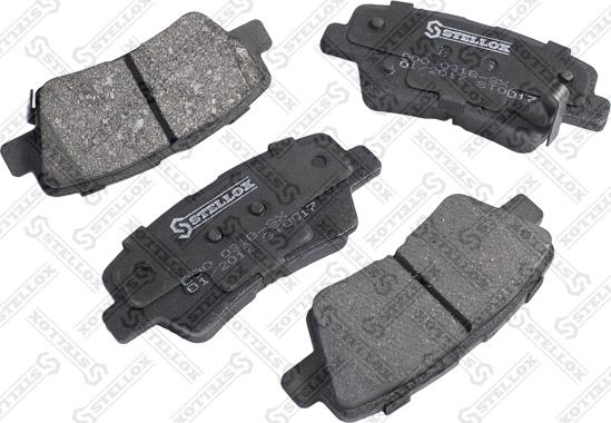 Stellox 000 031B-SX - Brake Pad Set, disc brake www.autospares.lv