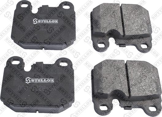 Stellox 000 122B-SX - Тормозные колодки, дисковые, комплект www.autospares.lv