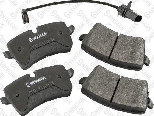 Stellox 000 311B-SX - Brake Pad Set, disc brake www.autospares.lv