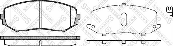 Stellox 001 097-SX - Тормозные колодки, дисковые, комплект www.autospares.lv