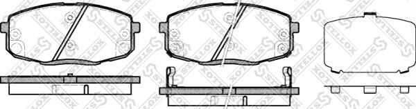 Stellox 001 083B-SX - Bremžu uzliku kompl., Disku bremzes autospares.lv