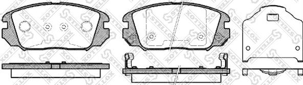 Stellox 002 006-SX - Bremžu uzliku kompl., Disku bremzes autospares.lv