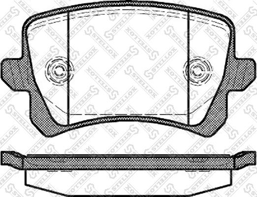 Starline BD S560P - Brake Pad Set, disc brake www.autospares.lv