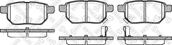 Stellox 002 008-SX - Brake Pad Set, disc brake www.autospares.lv