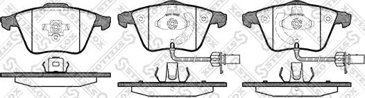 Stellox 975 012-SX - Bremžu uzliku kompl., Disku bremzes autospares.lv