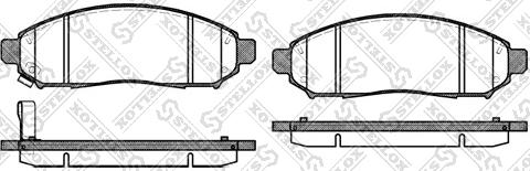 Stellox 002 014-SX - Bremžu uzliku kompl., Disku bremzes www.autospares.lv