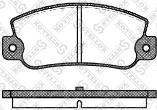 Ferodo TAR1113 - Тормозные колодки, дисковые, комплект www.autospares.lv