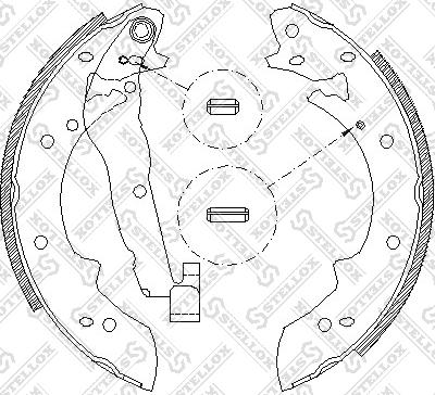 Stellox 038 101-SX - Brake Shoe Set www.autospares.lv