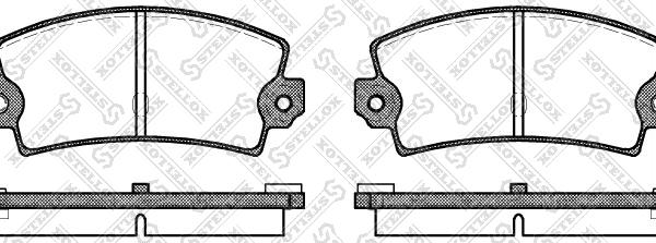 Stellox 032 036-SX - Bremžu uzliku kompl., Disku bremzes autospares.lv