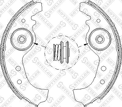 Stellox 026 101-SX - Bremžu loku komplekts autospares.lv