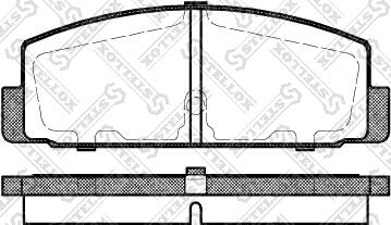 Stellox 190 030BL-SX - Bremžu uzliku kompl., Disku bremzes www.autospares.lv