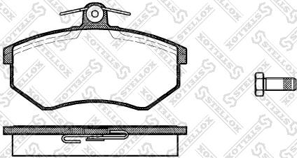 Stellox 145 040-SX - Тормозные колодки, дисковые, комплект www.autospares.lv