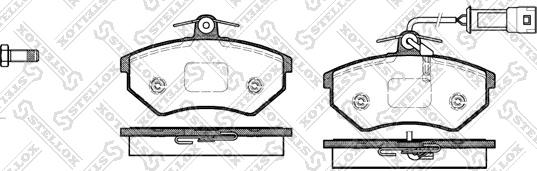 Stellox 145 042-SX - Bremžu uzliku kompl., Disku bremzes autospares.lv