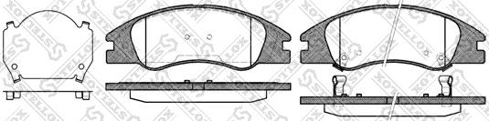 Stellox 145 002-SX - Bremžu uzliku kompl., Disku bremzes autospares.lv