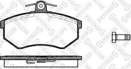 Stellox 145 010-SX - Bremžu uzliku kompl., Disku bremzes autospares.lv