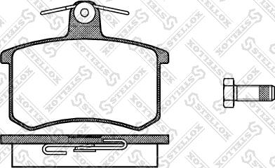 Stellox 146 000-SX - Brake Pad Set, disc brake www.autospares.lv