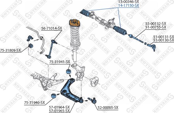 Stellox 14-17150-SX - Putekļusargs, Stūres iekārta autospares.lv