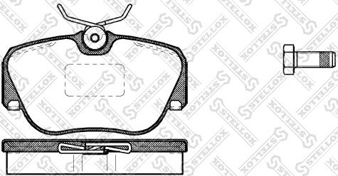 Stellox 156 000-SX - Bremžu uzliku kompl., Disku bremzes autospares.lv