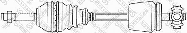 Stellox 158 1766-SX - Piedziņas vārpsta autospares.lv