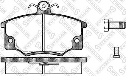 Stellox 157 014-SX - Тормозные колодки, дисковые, комплект www.autospares.lv