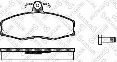 Stellox 165 000-SX - Brake Pad Set, disc brake www.autospares.lv