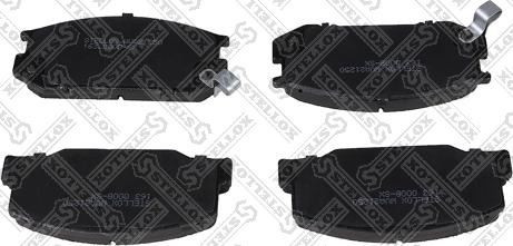 Stellox 163 000B-SX - Brake Pad Set, disc brake www.autospares.lv