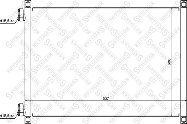 Stellox 10-45091-SX - Kondensators, Gaisa kond. sistēma www.autospares.lv