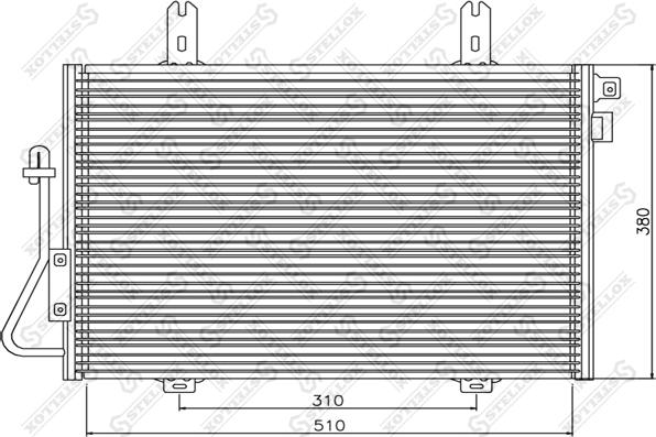 Stellox 10-45041-SX - Kondensators, Gaisa kond. sistēma www.autospares.lv