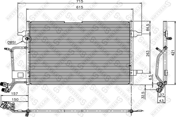 Stellox 10-45006-SX - Kondensators, Gaisa kond. sistēma www.autospares.lv