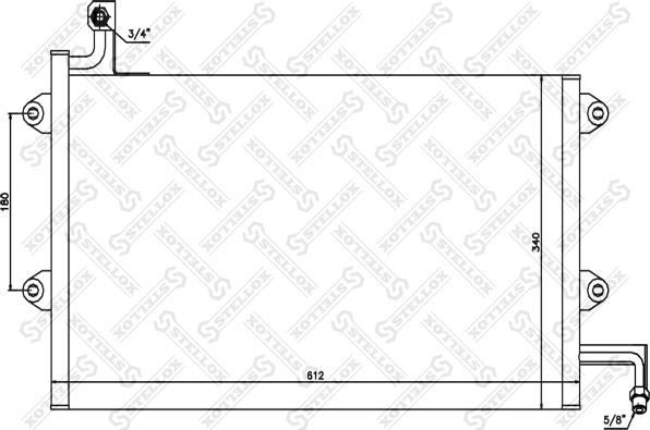 Stellox 10-45161-SX - Kondensators, Gaisa kond. sistēma www.autospares.lv