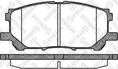 Stellox 1050 000B-SX - Bremžu uzliku kompl., Disku bremzes autospares.lv