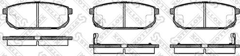 Stellox 1053 002B-SX - Bremžu uzliku kompl., Disku bremzes autospares.lv