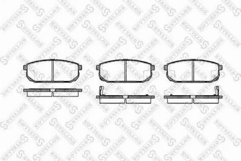 Stellox 1053 002L-SX - Bremžu uzliku kompl., Disku bremzes autospares.lv