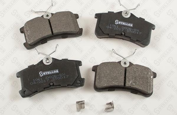 Stellox 1061 002B-SX - Brake Pad Set, disc brake www.autospares.lv