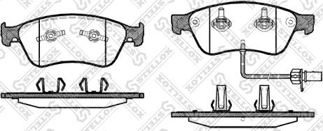 Stellox 1067 002-SX - Bremžu uzliku kompl., Disku bremzes autospares.lv