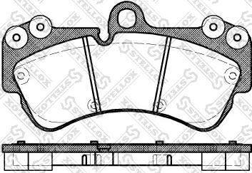 Stellox 1005 000B-SX - Bremžu uzliku kompl., Disku bremzes www.autospares.lv