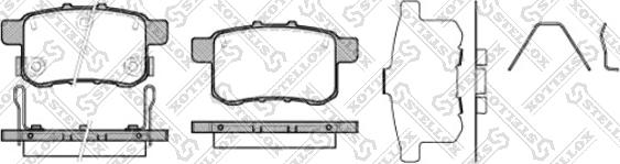 Stellox 1002 000-SX - Тормозные колодки, дисковые, комплект www.autospares.lv